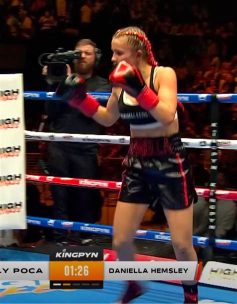 daniela hensley flash|Kingpyn Boxing results: Daniella Hemsley flashes audience after。